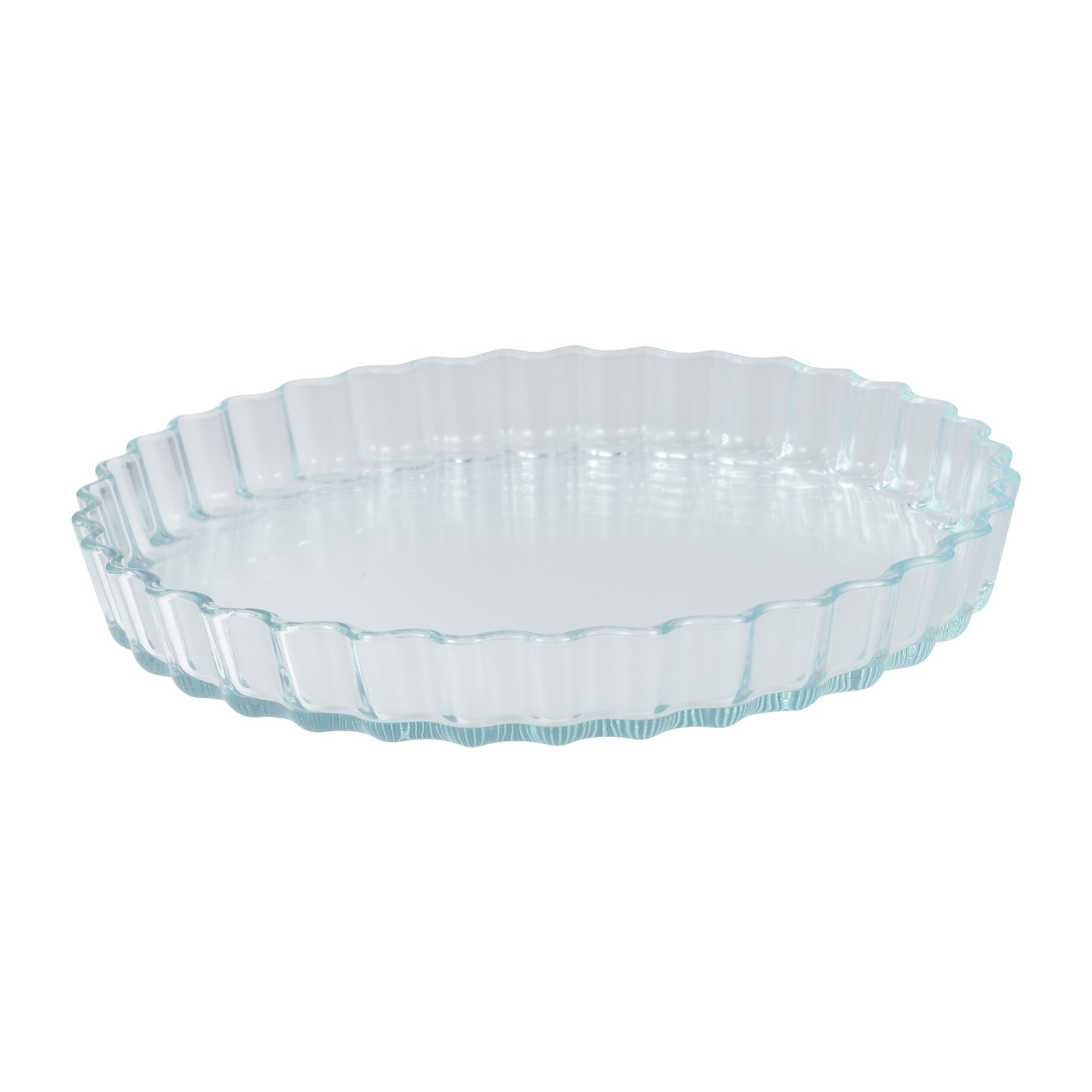 Molde para tarta ø27,5x3,7 cm - 1,3 l vidrio borosilicato, redondo con borde ondulado