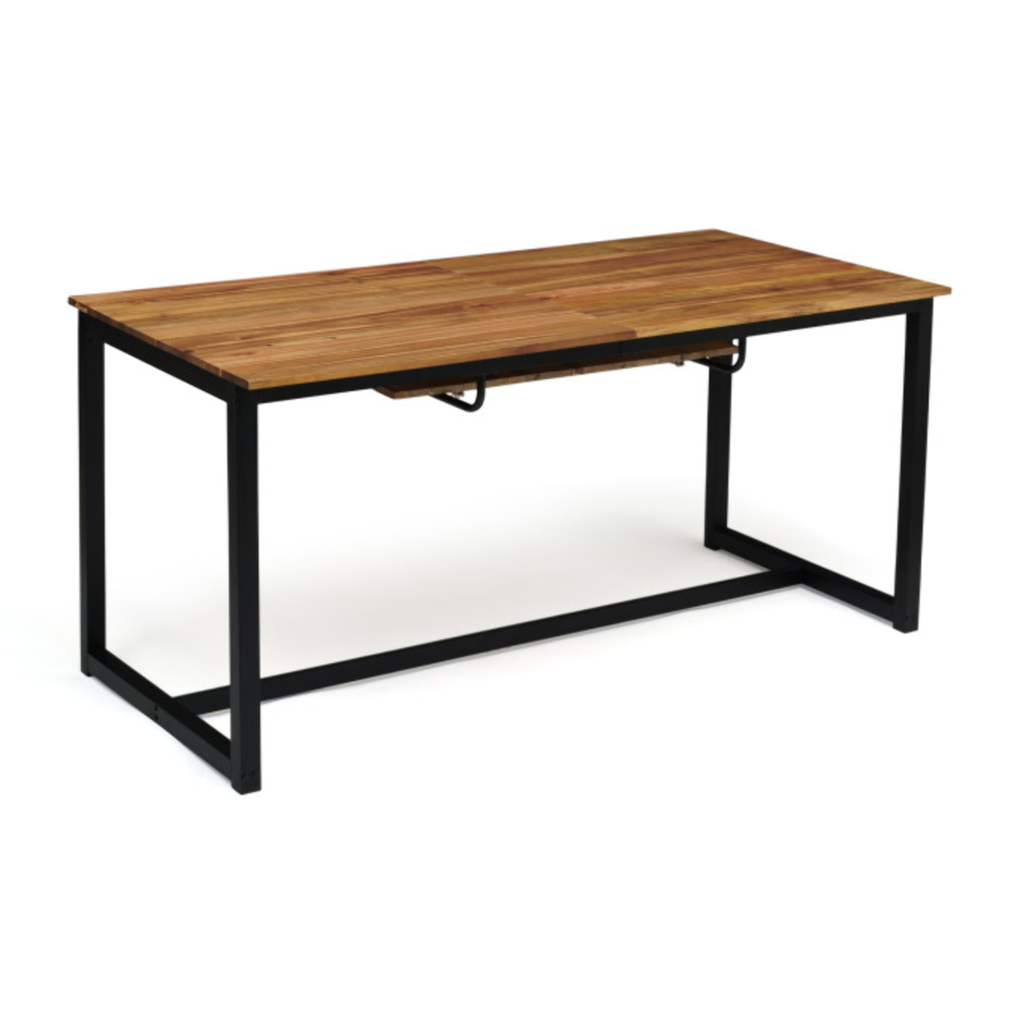 Table extensible bois et acier Acacia