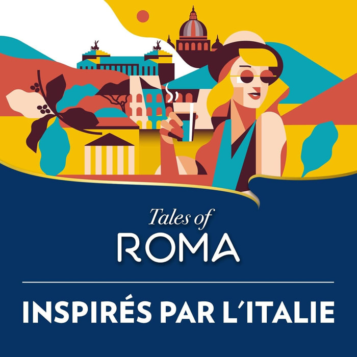 Café Tales Of Roma x30.  Capsules compatibles Nespresso en aluminium