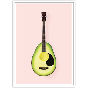 Affiche - Avocado Guitar - Paul Fuentes