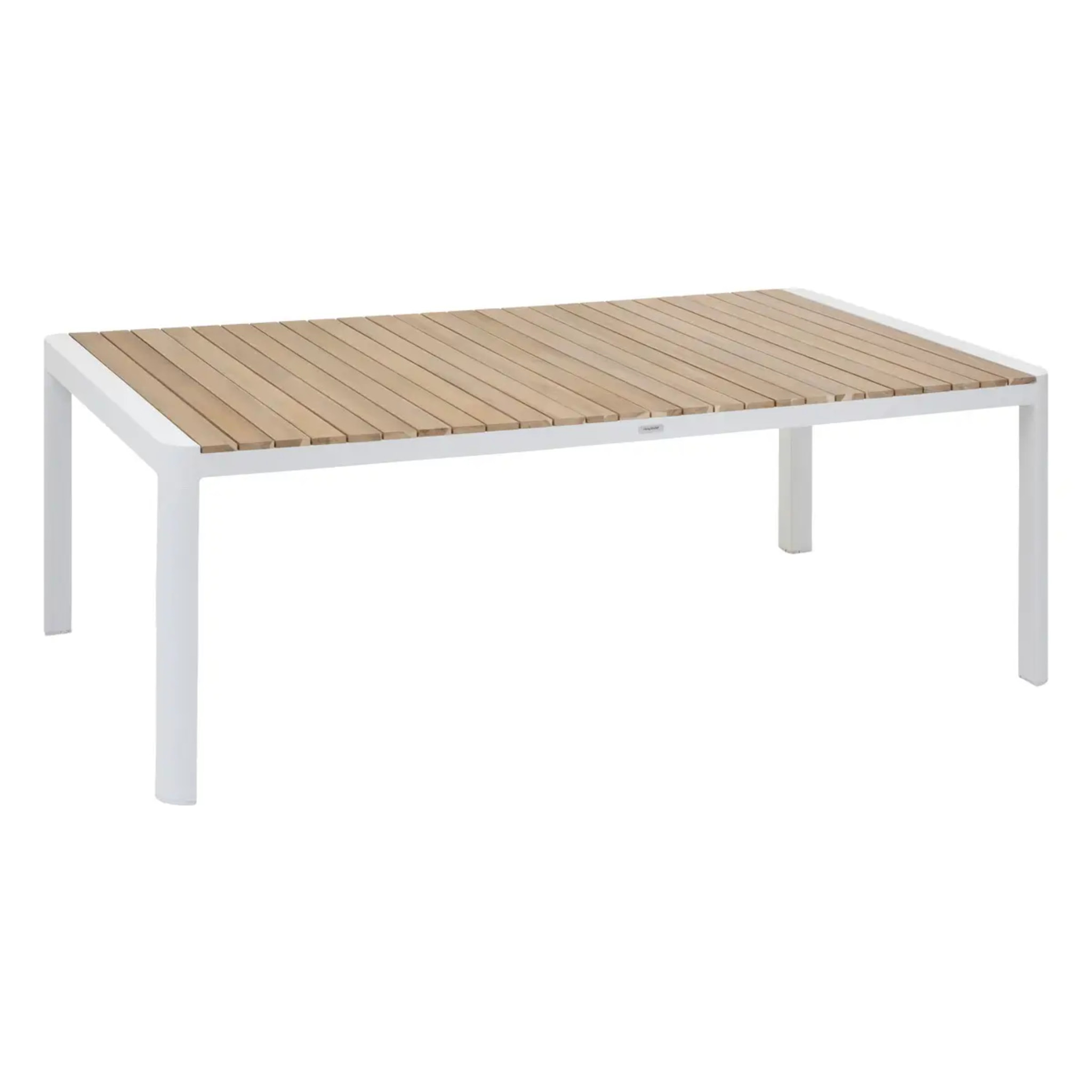 Table de jardin rectangulaire "Paradize" acacia en aluminium
