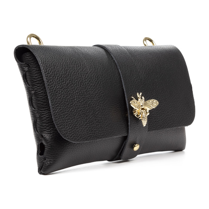 Amaseno borsa a tracolla donna. Pelle autentica Dollaro.