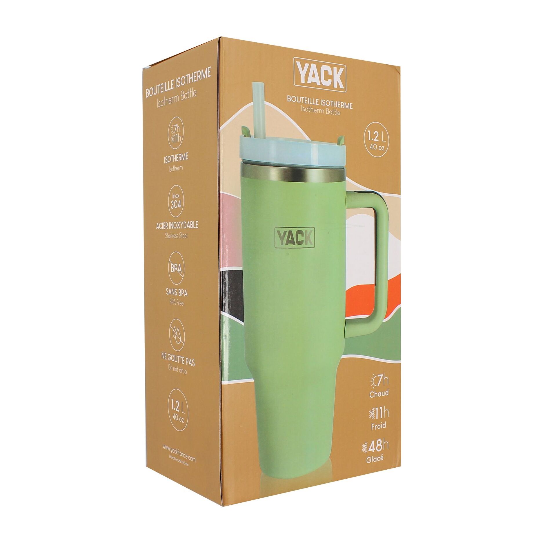 Gobelet isotherme vert 1,2L