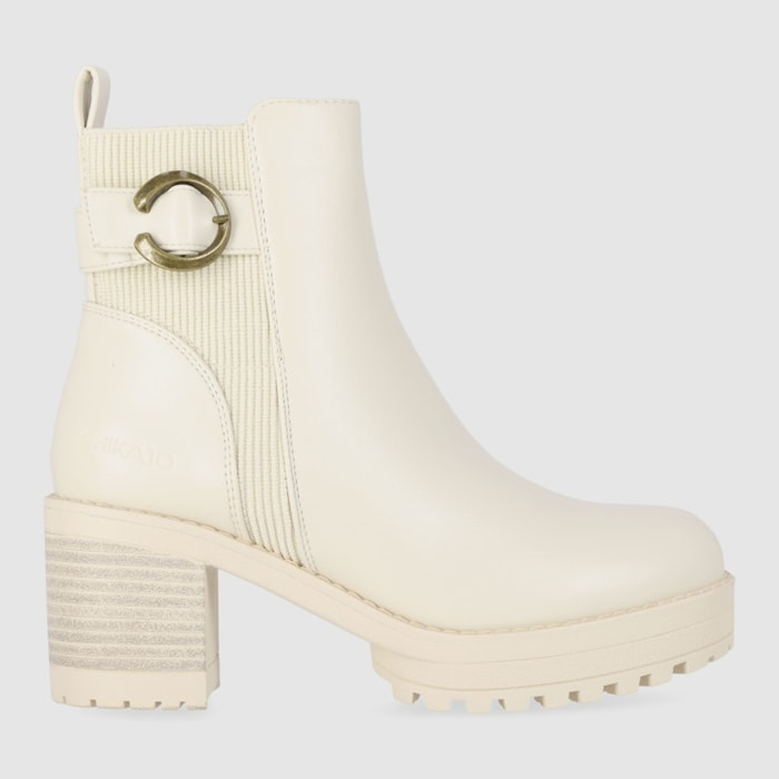 Botines - Beig - Tacón: 5 cm