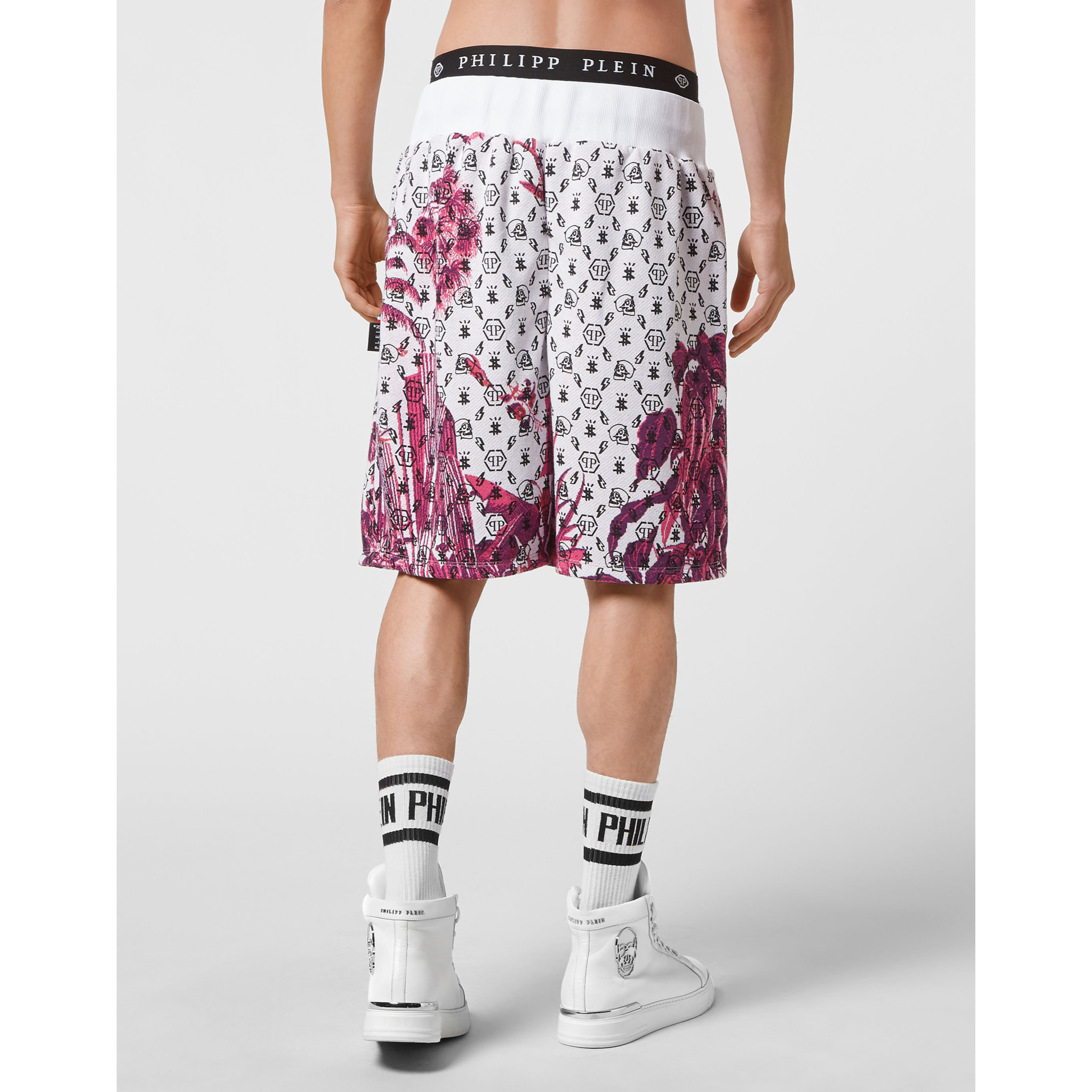 PHILIPP PLEIN Jogging Shorts Flowers