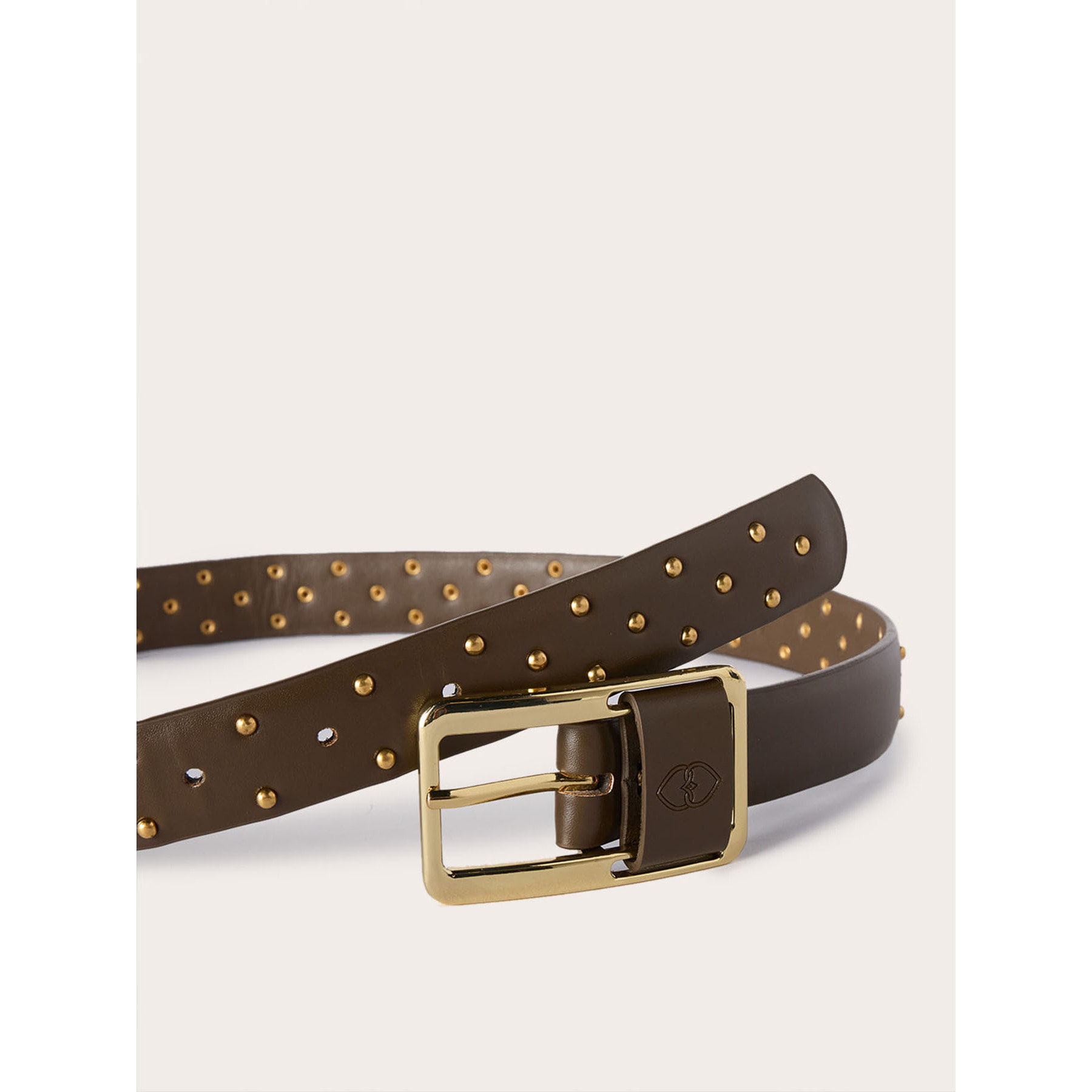 Motivi - Cinturón con pequeñas tachuelas - Verde