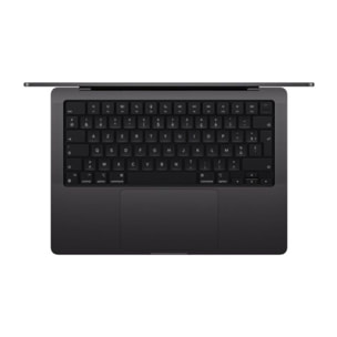 Ordinateur Apple MACBOOK Pro 14" Puce M4 Pro CPU 14 / GPU 20 coeurs Mémoire RAM 48Go Stockage 2To SSD XDR Noir sidéral