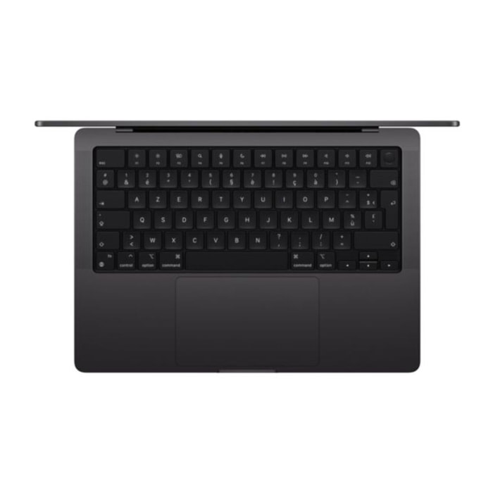 Ordinateur Apple MACBOOK Pro 14" Puce M4 Pro CPU 14 / GPU 20 coeurs Mémoire RAM 48Go Stockage 2To SSD XDR Noir sidéral
