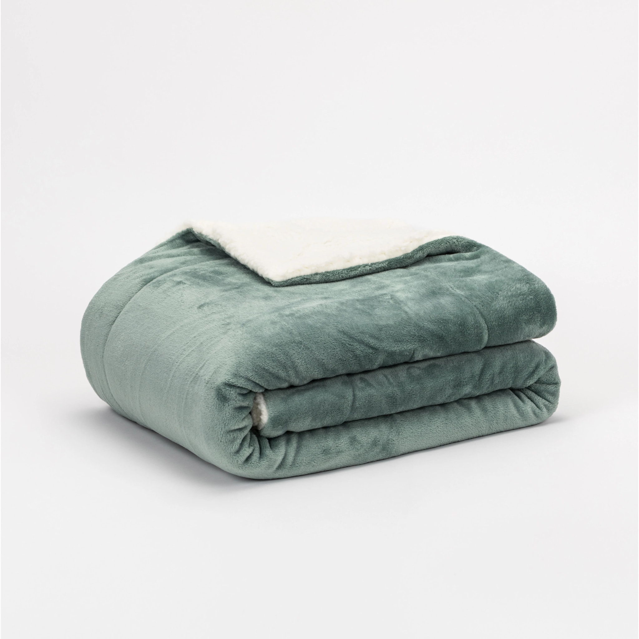 Manta velvet sherpa verde frances