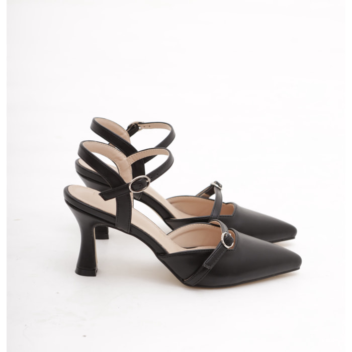 DECOLLETE' PIXIE CINTURINO CHOCOLA' NERO