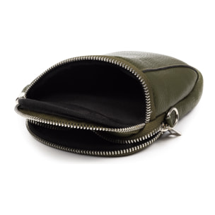 Agugliano borsa a tracolla donna. Pelle autentica Dollaro.