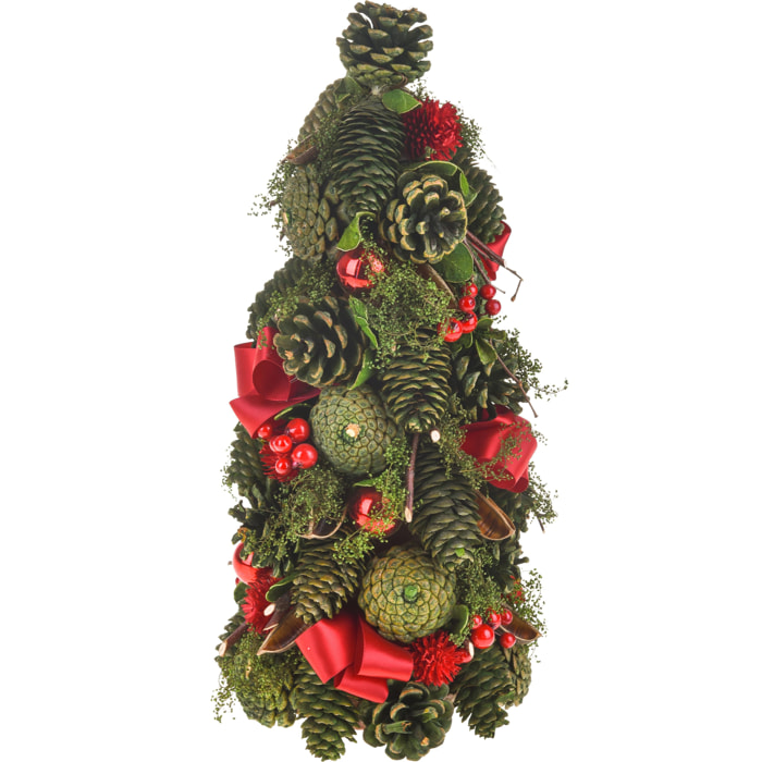 Cono con Fiocchi - Pezzi 1 - Colore Verde - 15x36Hx14cm - Bianchi Dino