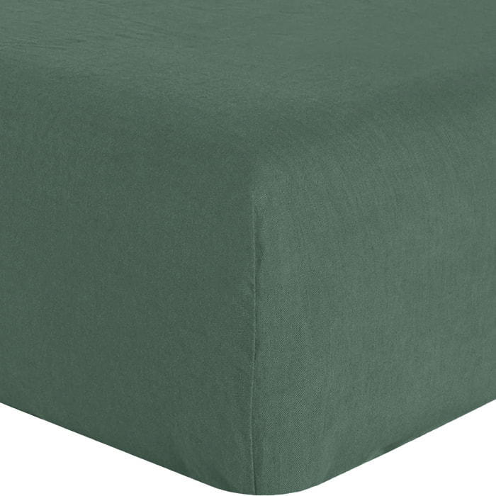 Drap Housse Bonnet:30cm 100% lin LavÉ 160g Pin