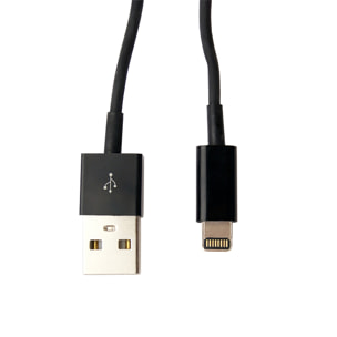 DAM Cavo piatto Lightning 8 pin 1m 100x1x1 Cm. Colore nero