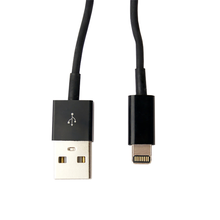 DAM Cavo piatto Lightning 8 pin 1m 100x1x1 Cm. Colore nero