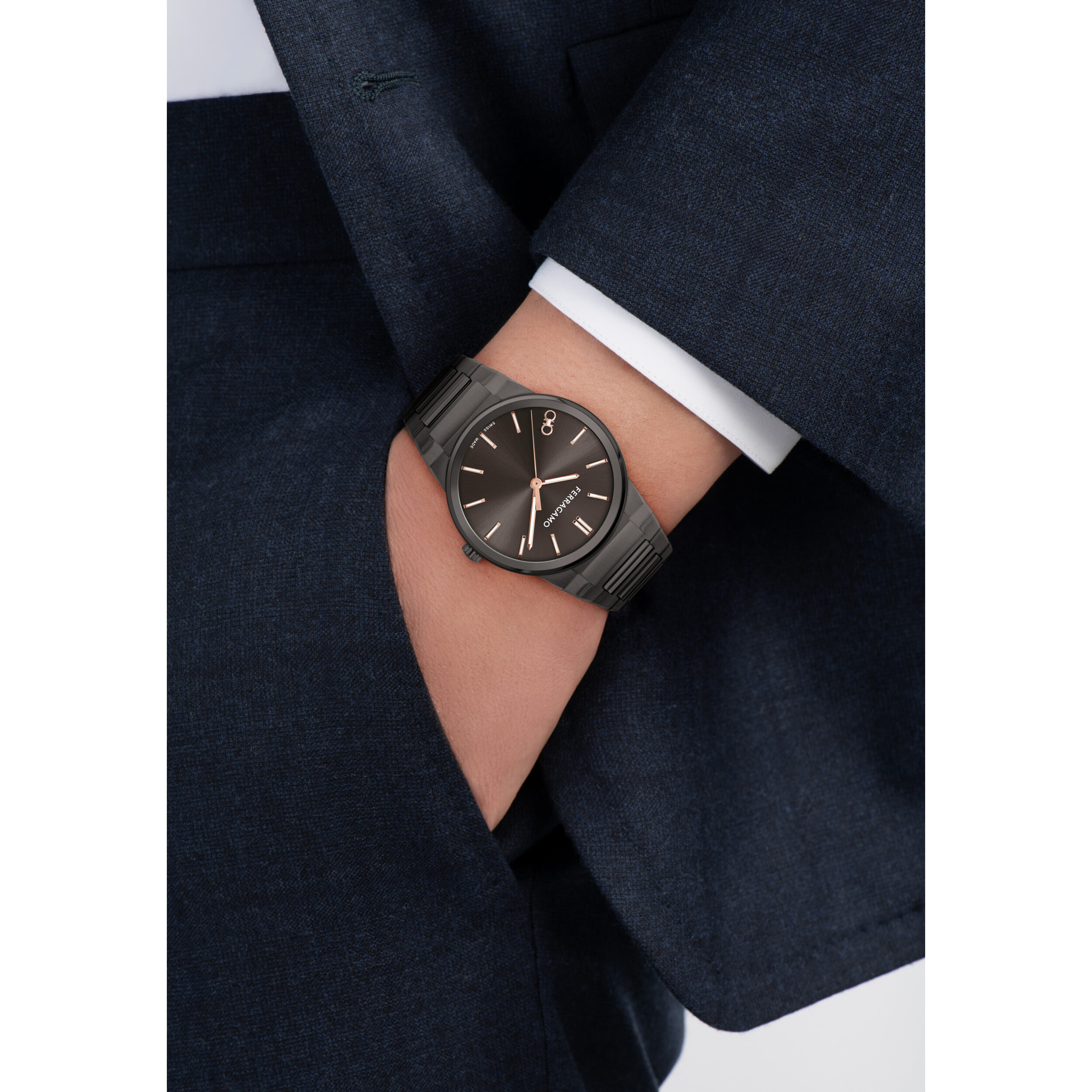 Ferragamo Orologio Analogico Al Quarzo St-Infinity Sapphire