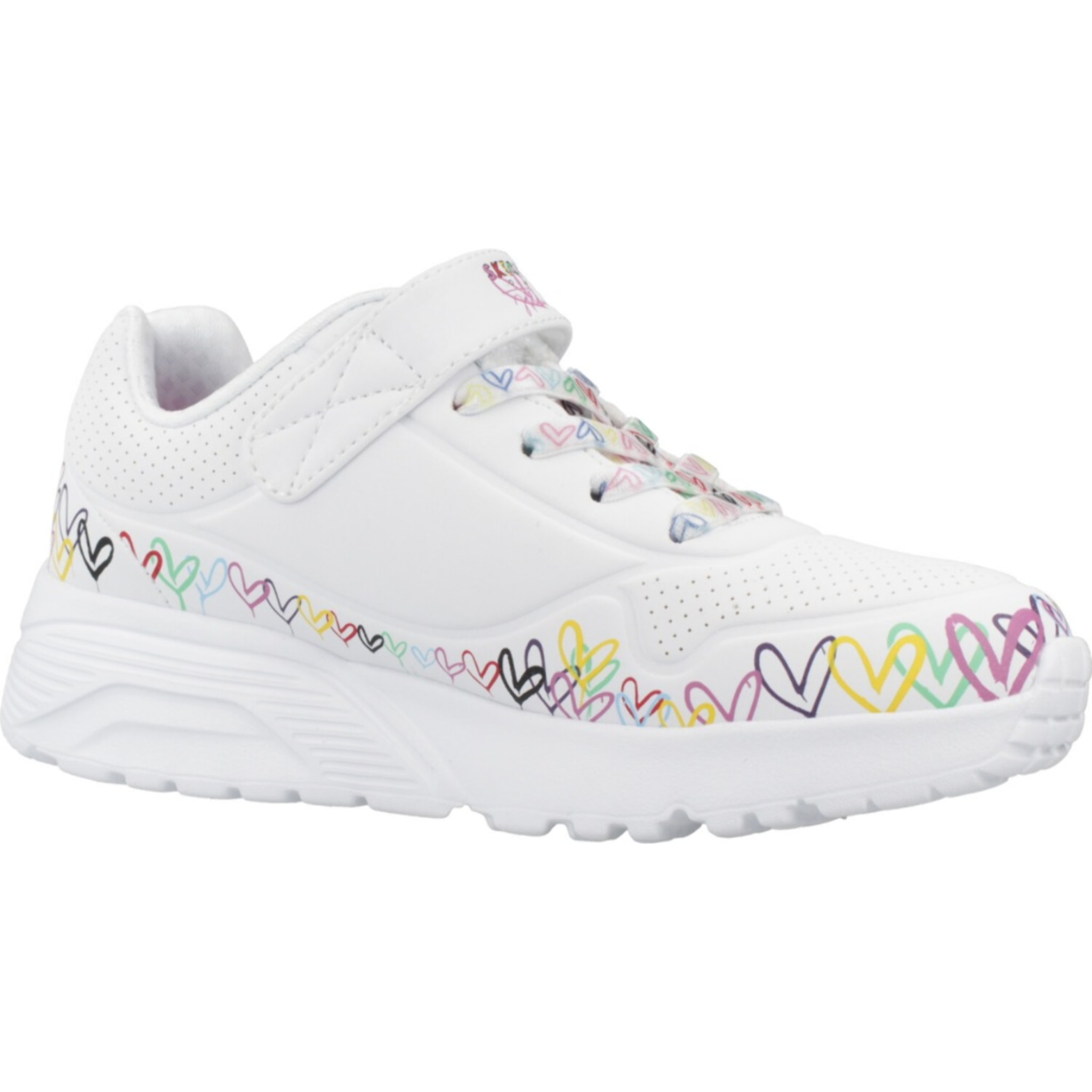 Zapatillas Niña Uno Lite Heart Craze Blanco