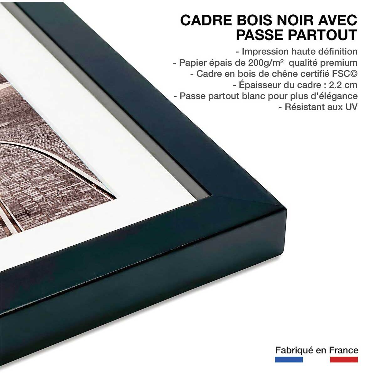 Affiche welcometoportugal tram24 Affiche sous cadre noir