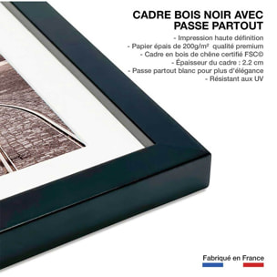 Affiche welcometoportugal tram24 Affiche sous cadre noir