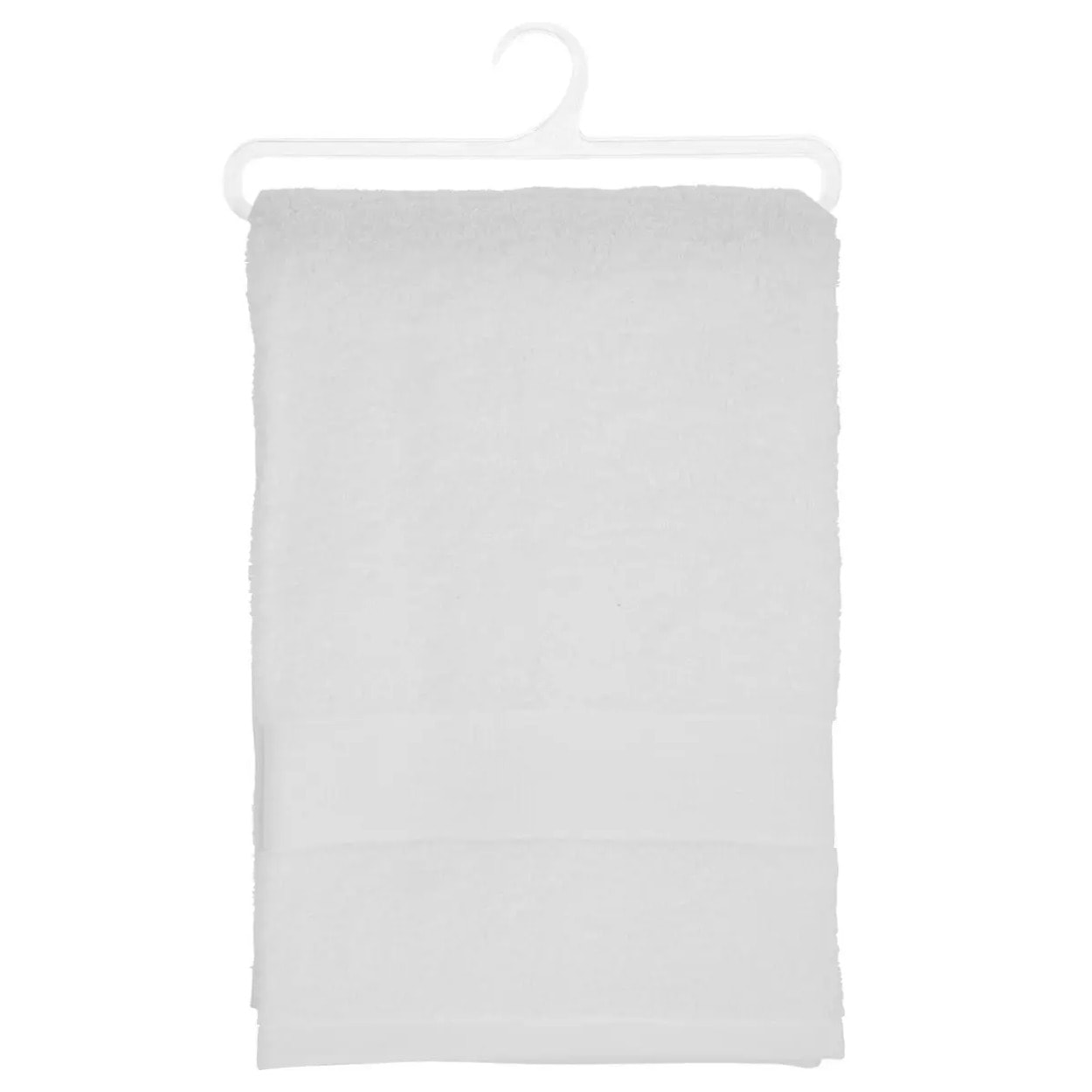 Drap de bain "Essentiel" coton blanc 100x150cm