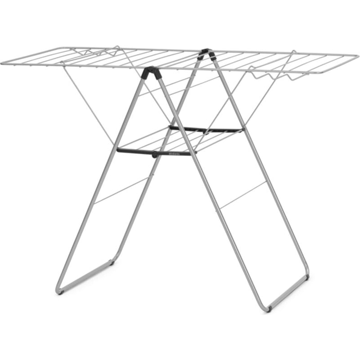 Etendoir à linge BRABANTIA Hang on 20m Metallic Grey