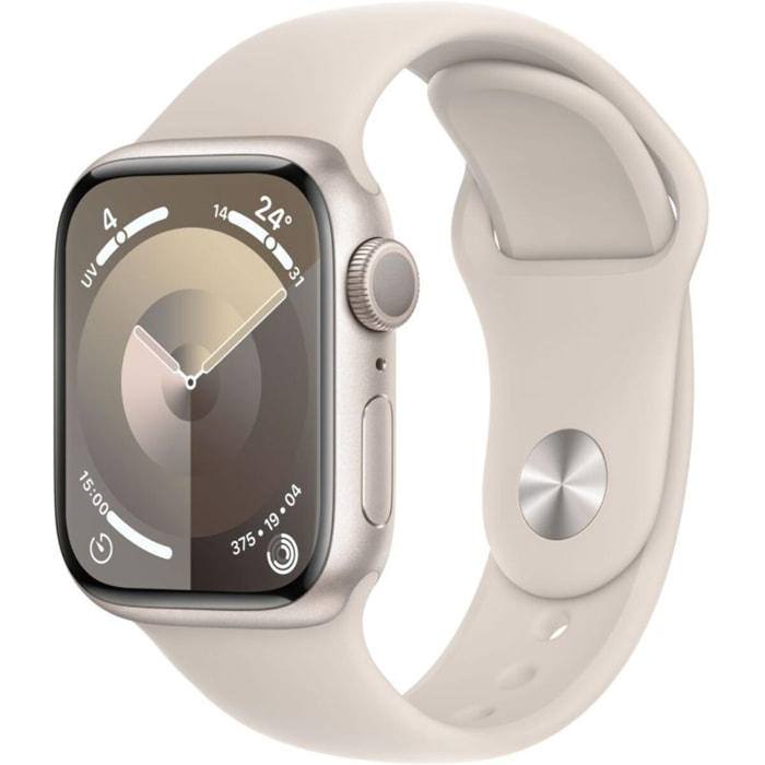 Montre connectée APPLE WATCH Serie 9 45mm Aluminium/Lumière stellaire M/L