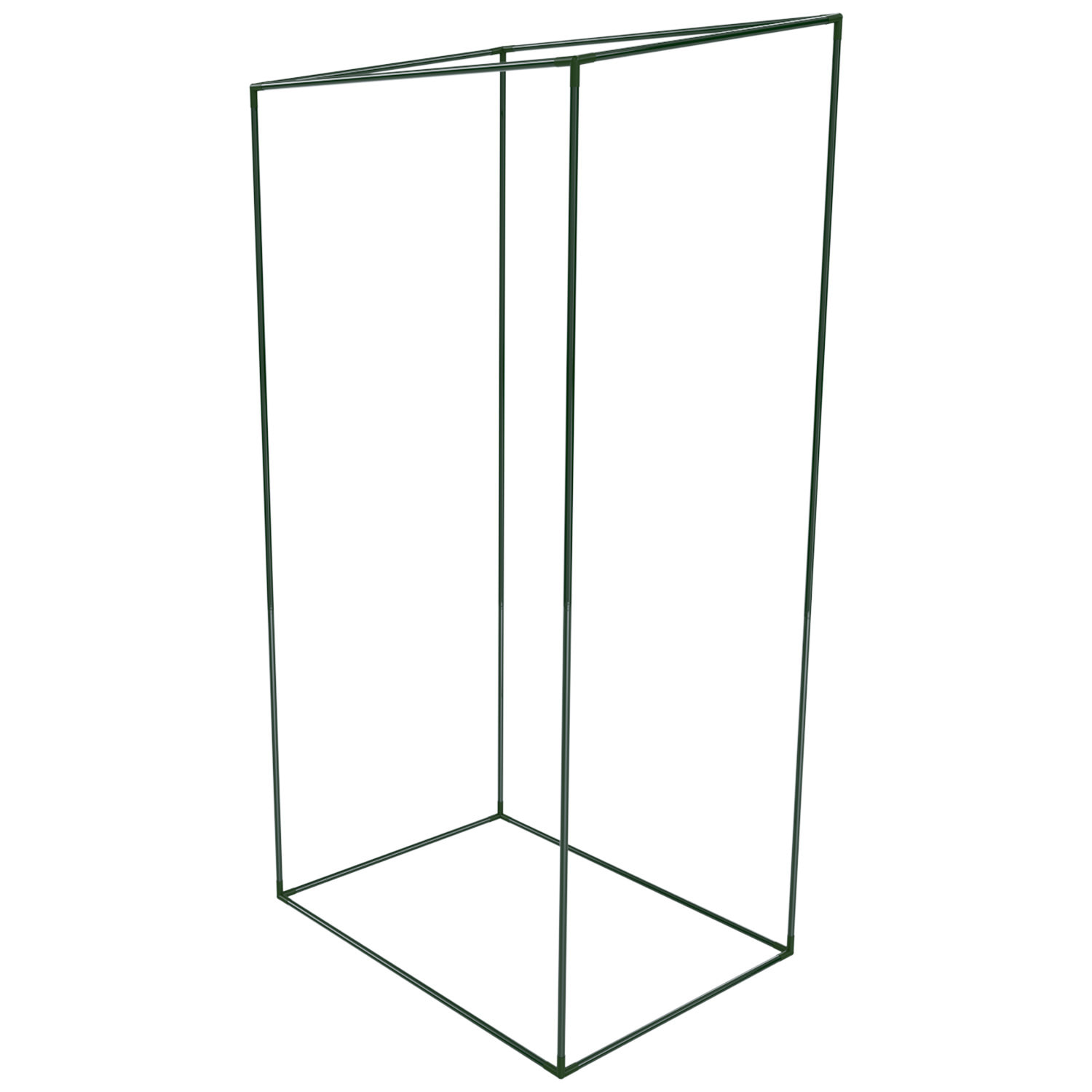 Serra Per Orto Giardino Terrazzo Balcone Senza Ripiani Struttura Metallo Verniciato Telo Trasparente PVC Con Porta Avvolgibile Apertura 95x70x190 Cm