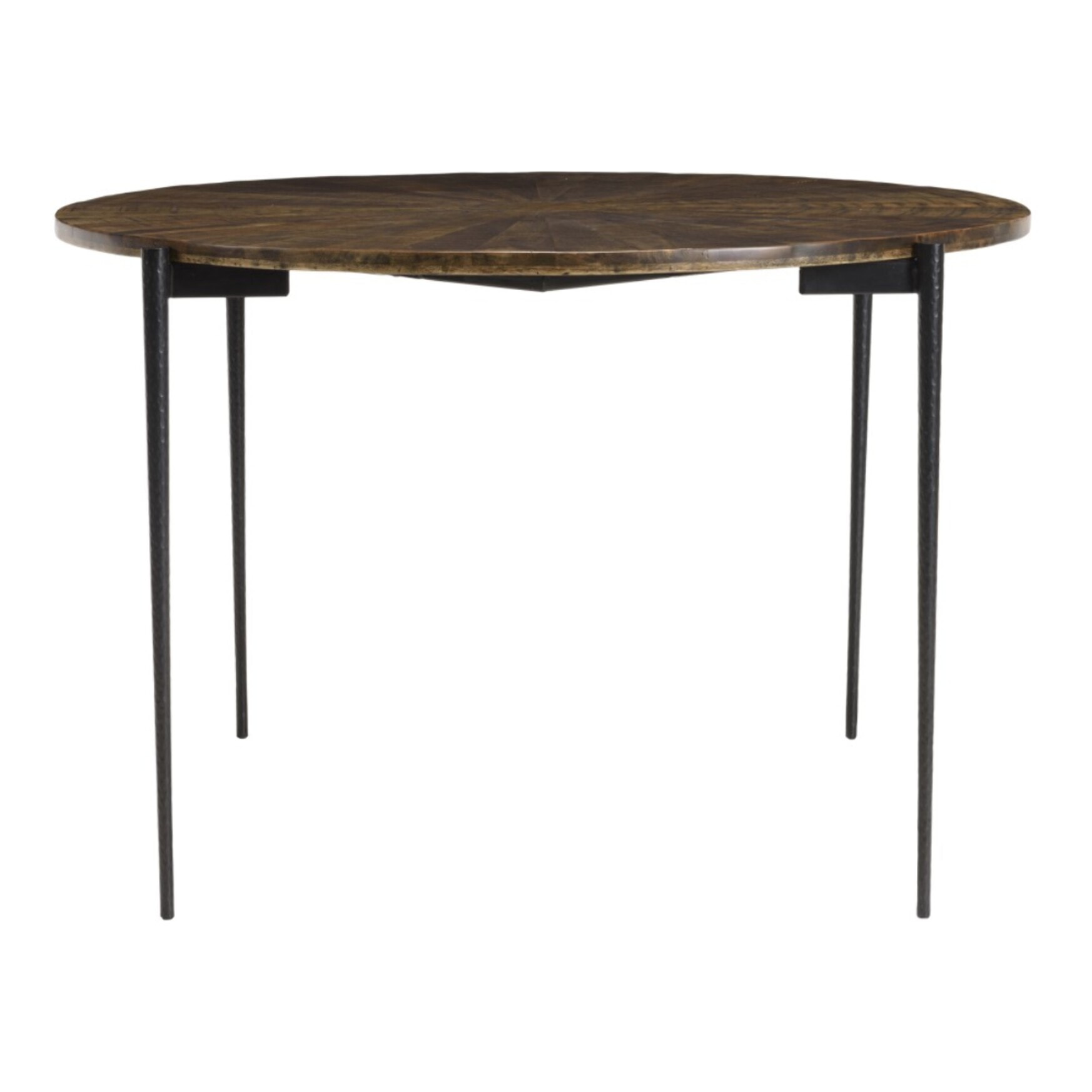 KIARA - Table à manger ronde 120x120cm en bois recyclé