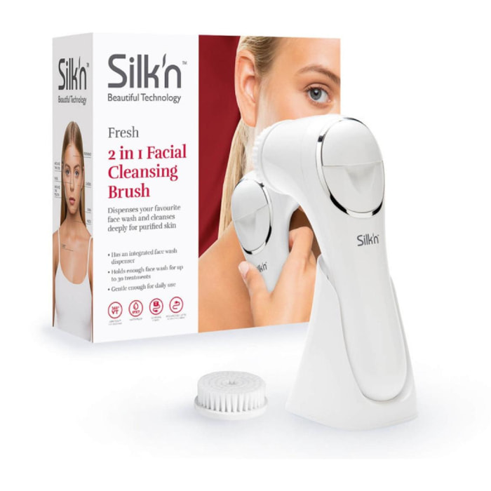 Fresh brosse visage avec disibution de soins intégré Silk'n FR1PEU001