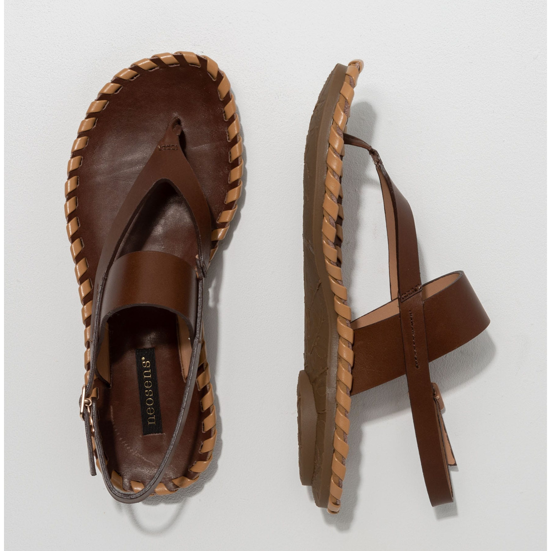 Sandalias S3281 RESTORED SKIN BROWN/NEBBIOLO color Brown