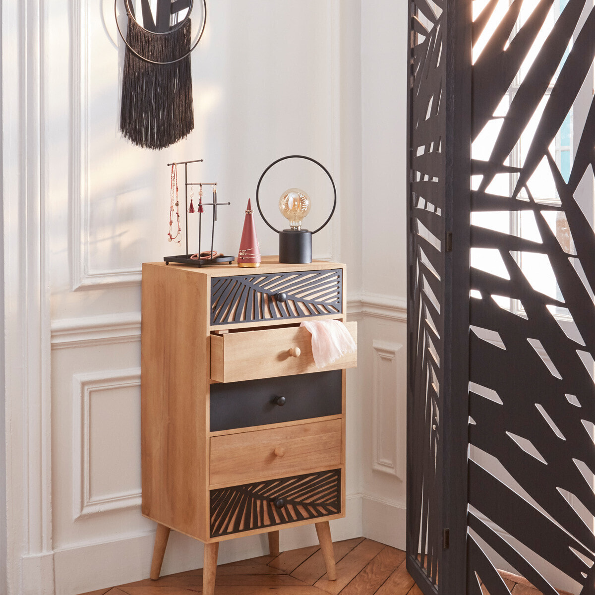 Lampe - socle métal - noir - H27 - 5 cm