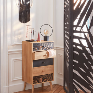 Lampe - socle métal - noir - H27 - 5 cm