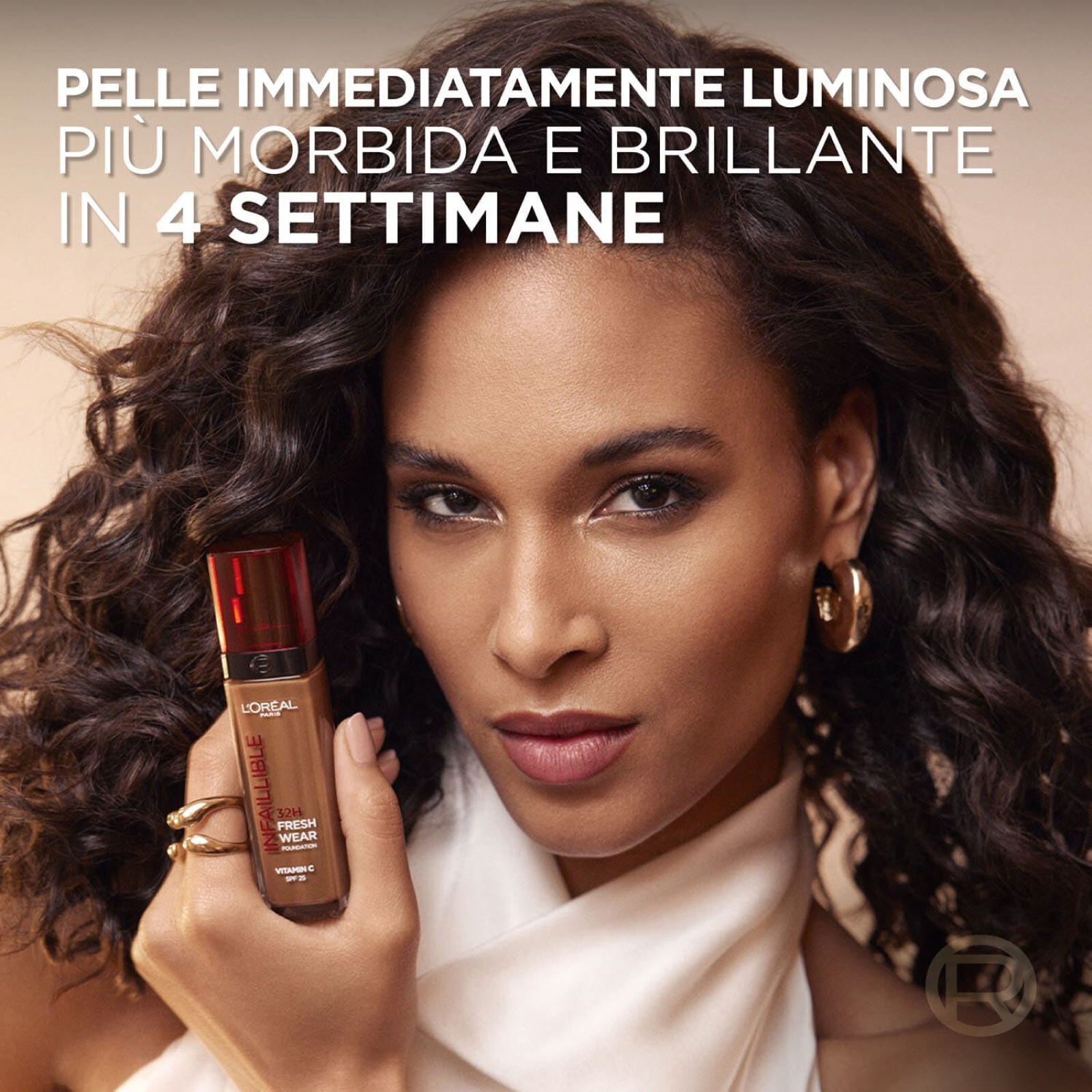 Fondotinta Liquido 140 Cool Rosé Infaillible 32H Fresh Wear SPF 25 con Vitamina C Waterproof Illuminante Coprente Ultra-Traspirante No-Transfer