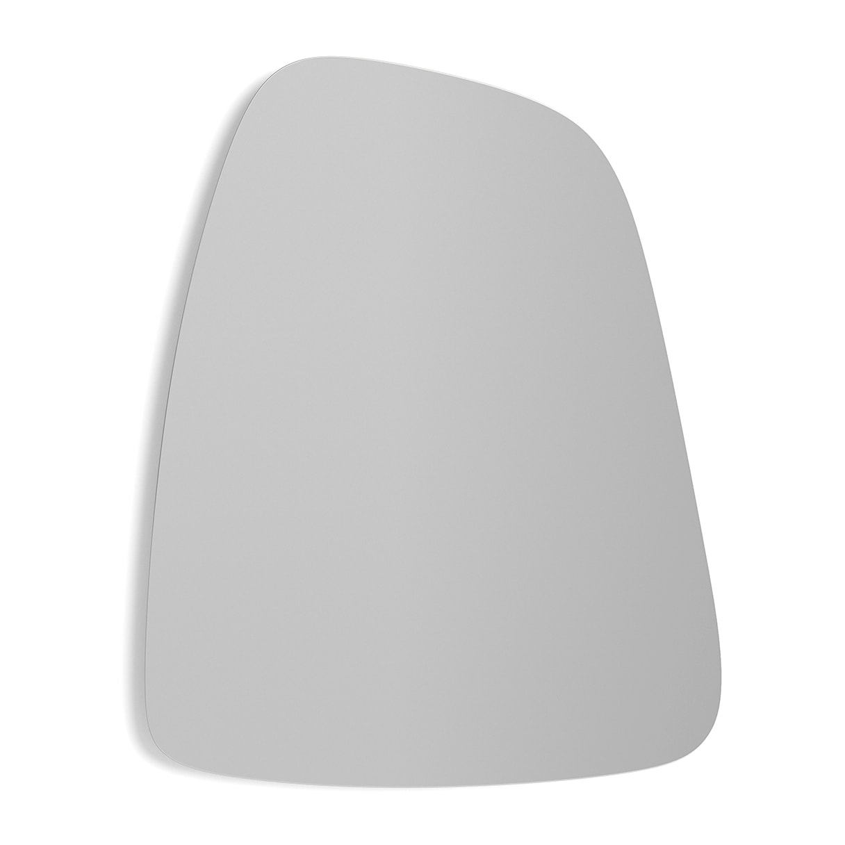 Espejo irregular Singular aglomerado gris 60x47x2 cm