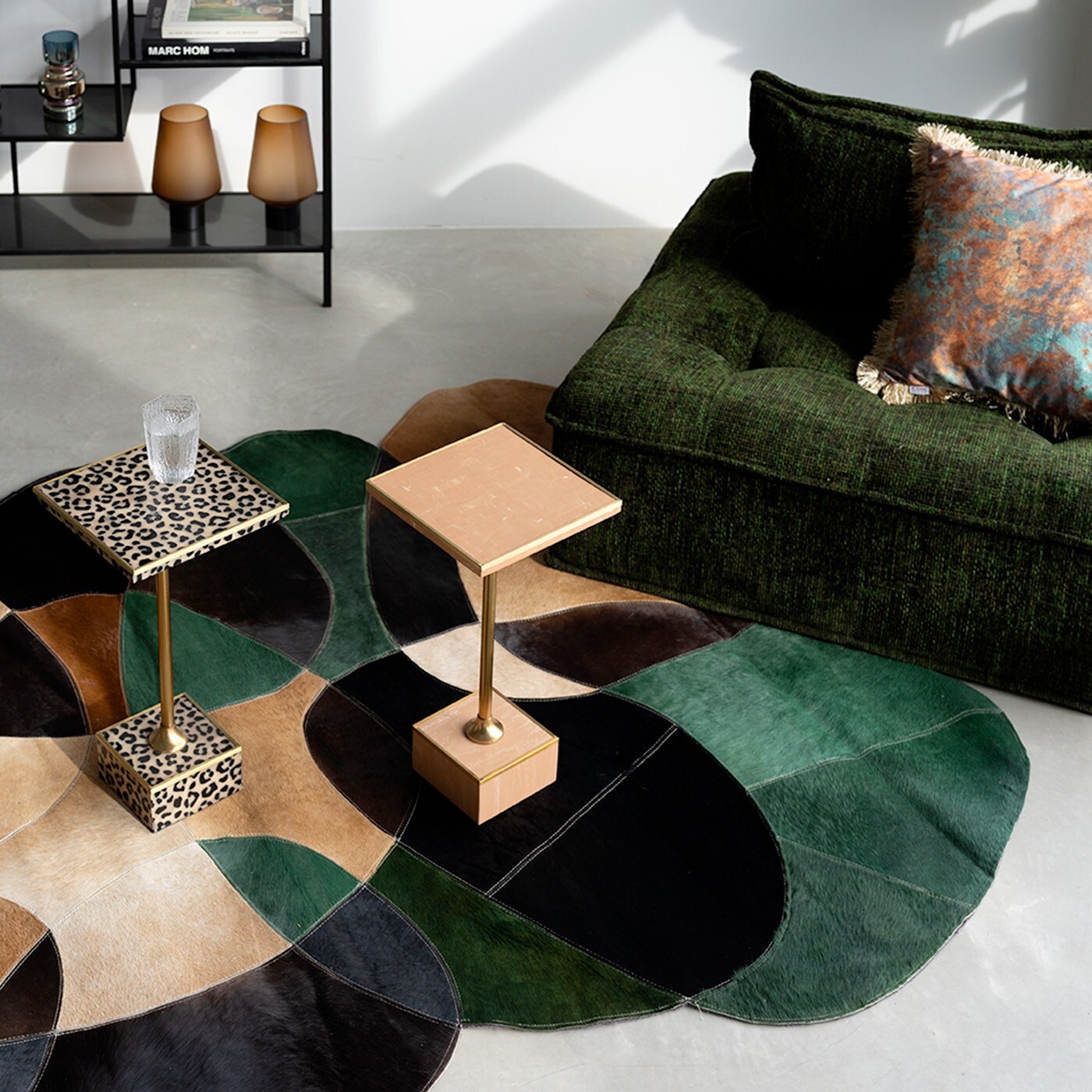 Table d'appoint léopard 25x25cm Kare Design