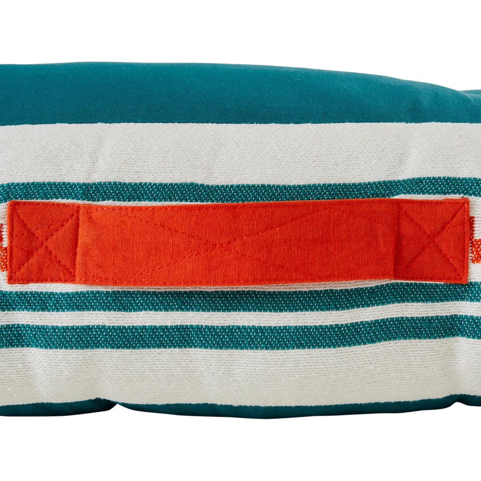 Coussin de sol d'extérieur "Yucatan" bleu canard 120x80cm