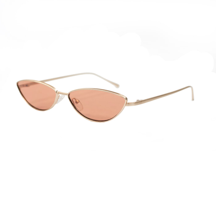 Gafas de sol OCEAN LIVERPOOL - Dorado mate / Roja transparente