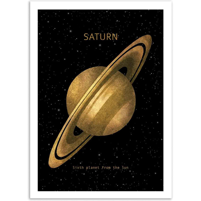 Affiche - Saturn - Terry Fan