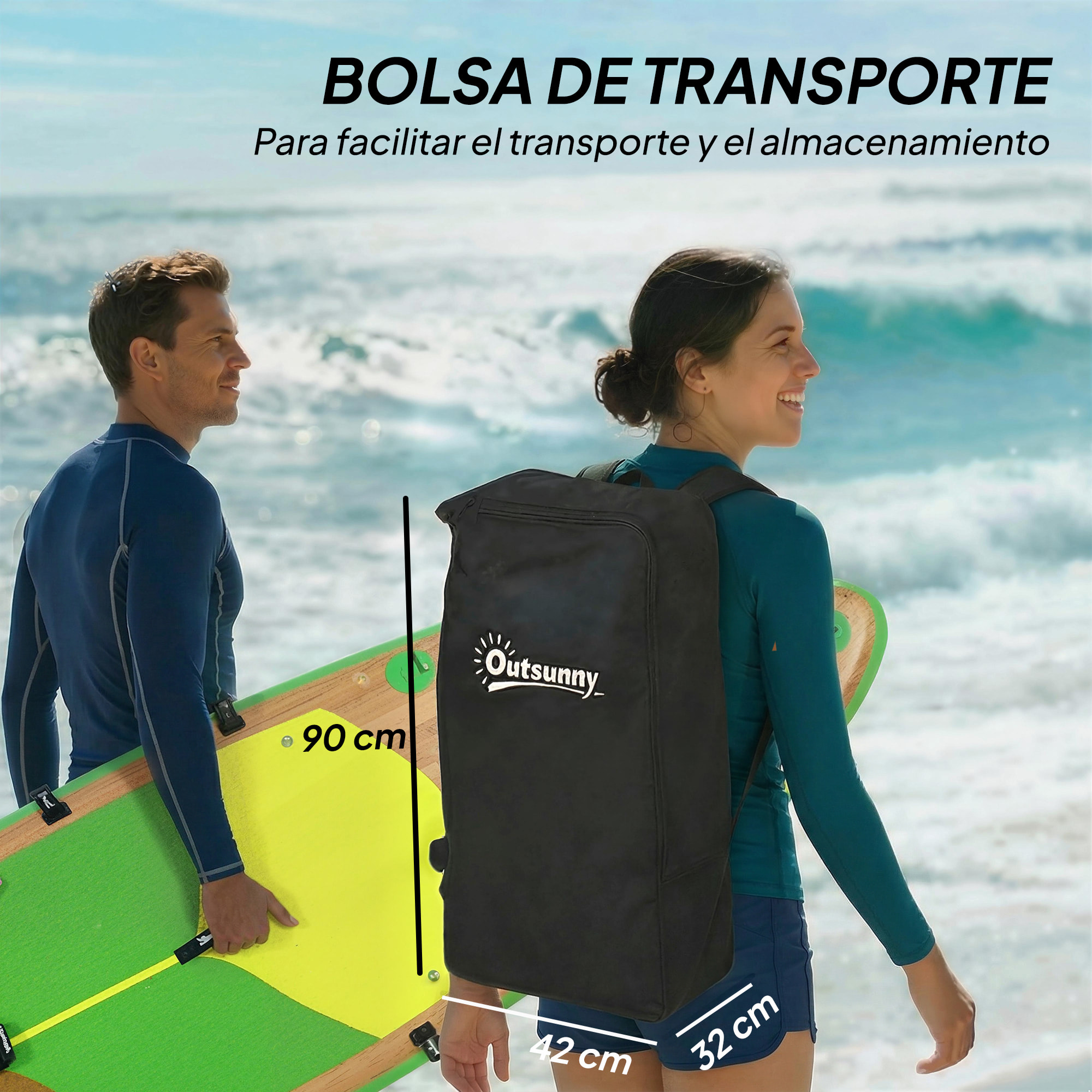 Tabla Paddle Surf Hinchable con Accesorios, 335 cm, Remo Convertible, Asiento, Aletas, Stand Up Paddle Board con Superficie Antideslizante, Bomba, Mochila y Funda, Carga 180 kg, para Adultos
