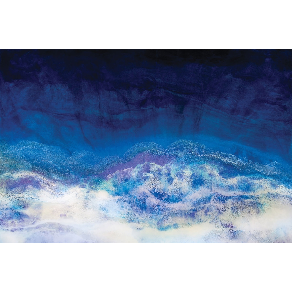 Tableau bleu glacier Toile imprimée