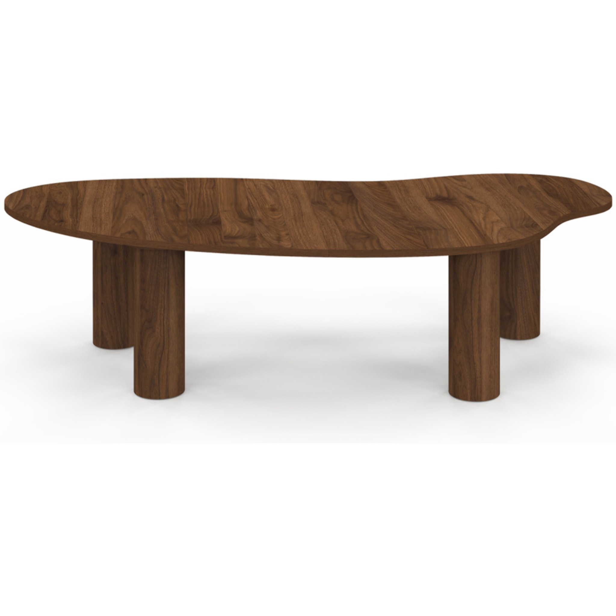 Table basse Naomi organique effet noyer