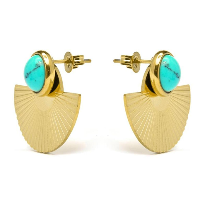 Pendientes Lux by Lux acabados oro 18k