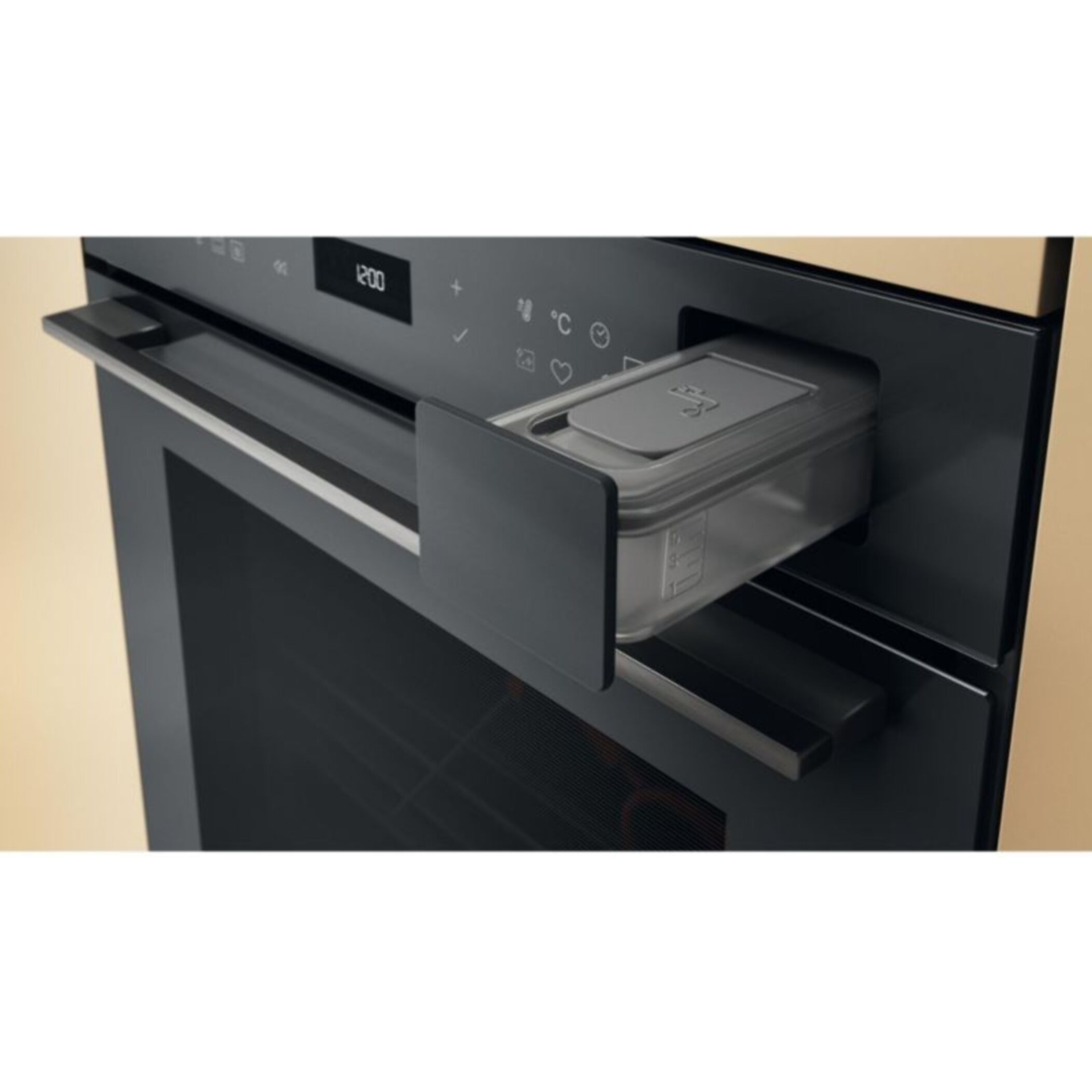 Four encastrable fonction vapeur WHIRLPOOL WOI7A8FPT1SSGAF - Pyrolyse - Chaleur tournante - Combiné vapeur - Porte froide