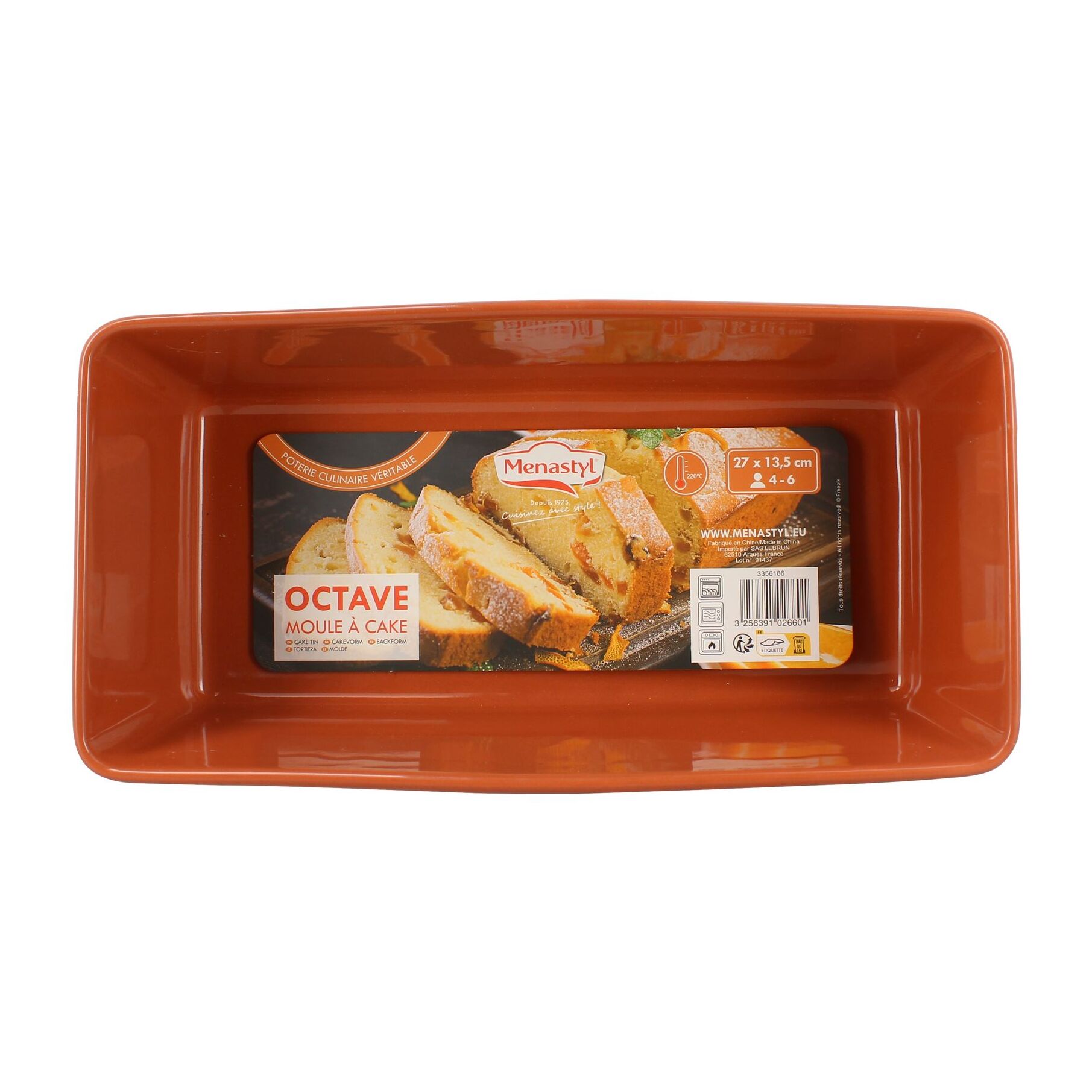 Moule à cake en grès terracotta OCTAVE