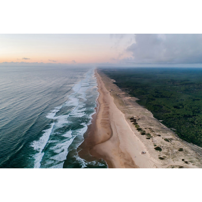 Tableau les landes vue du ciel Toile imprimée