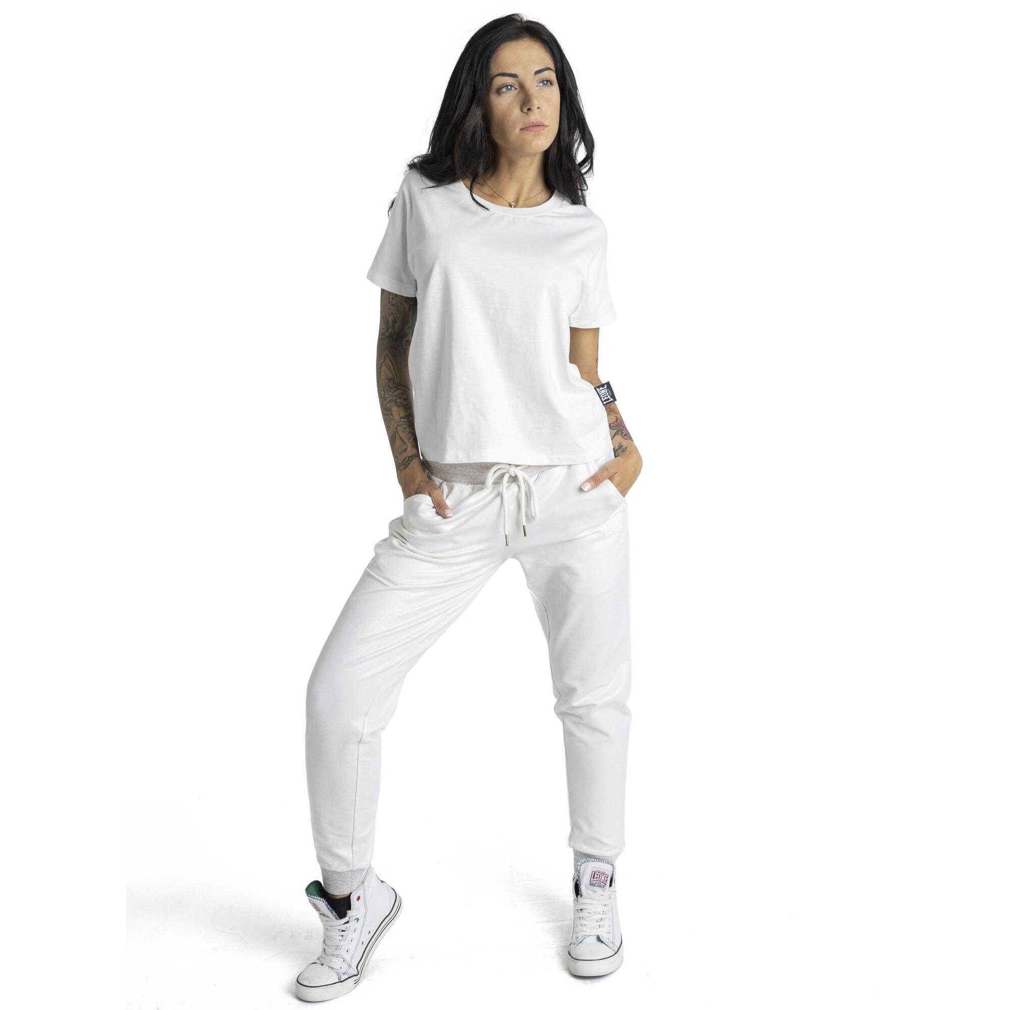 T-shirt cropped a maniche corte da donna Gold