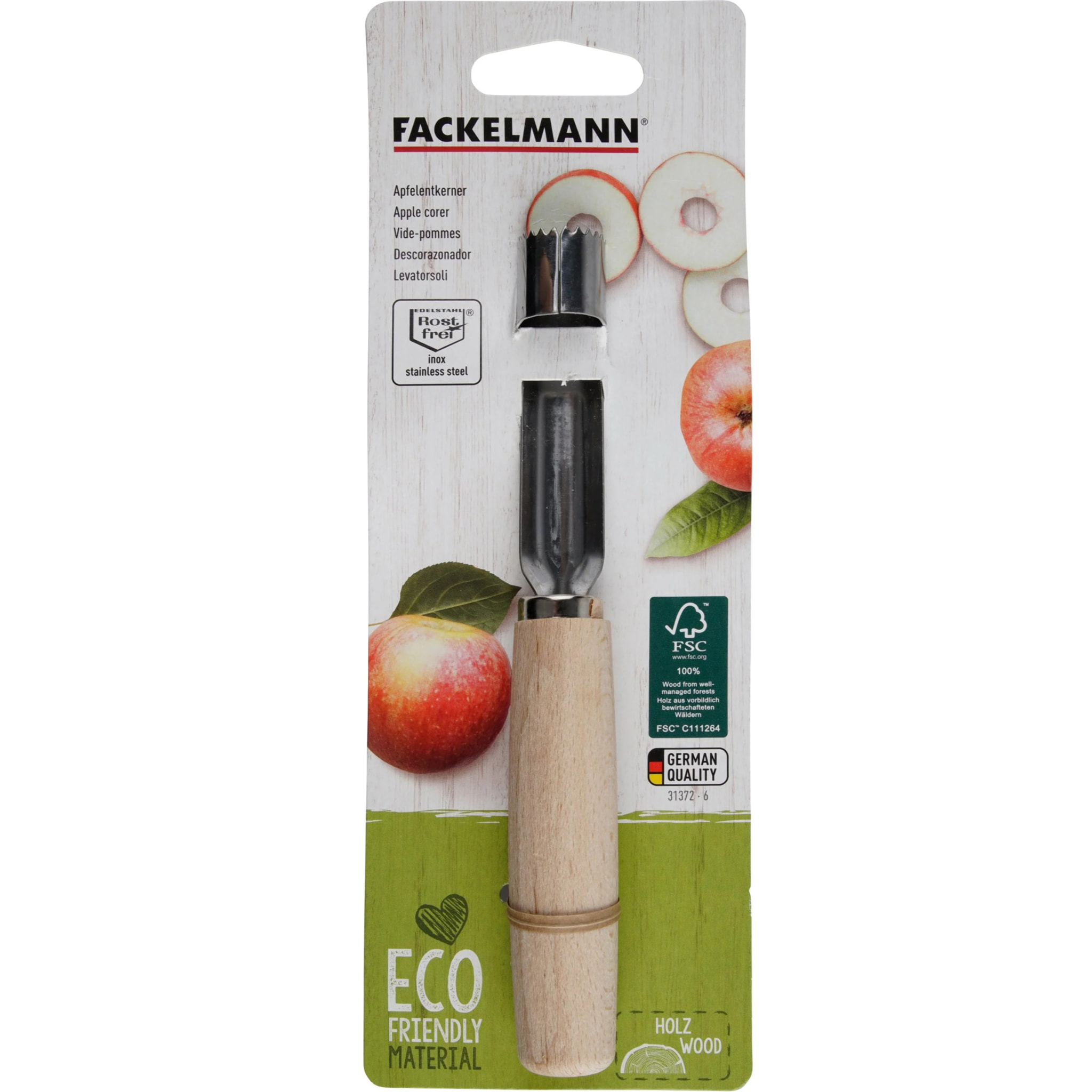 Vide pomme bois de hêtre FSC Fackelmann Eco Friendly