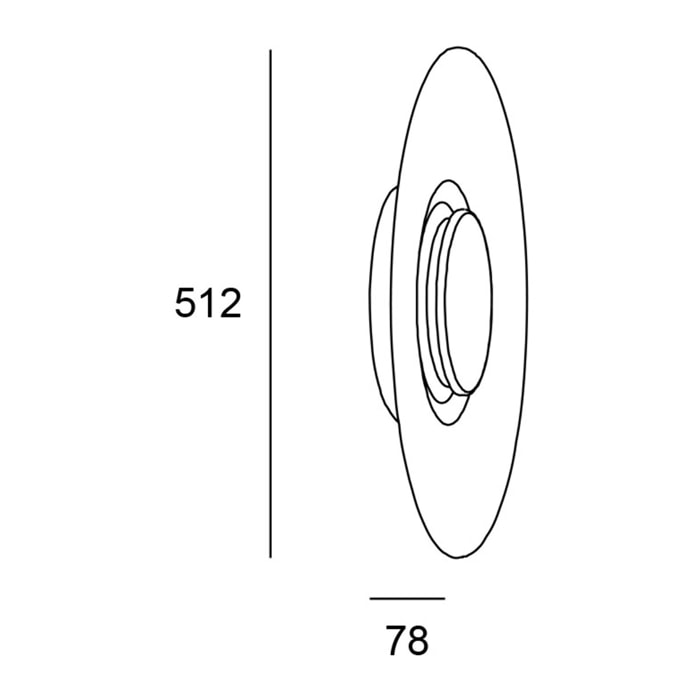LEDS C4 Big Bang - Aplique de Pared Interior LED 22.5W 3000K Blanco 835Lm