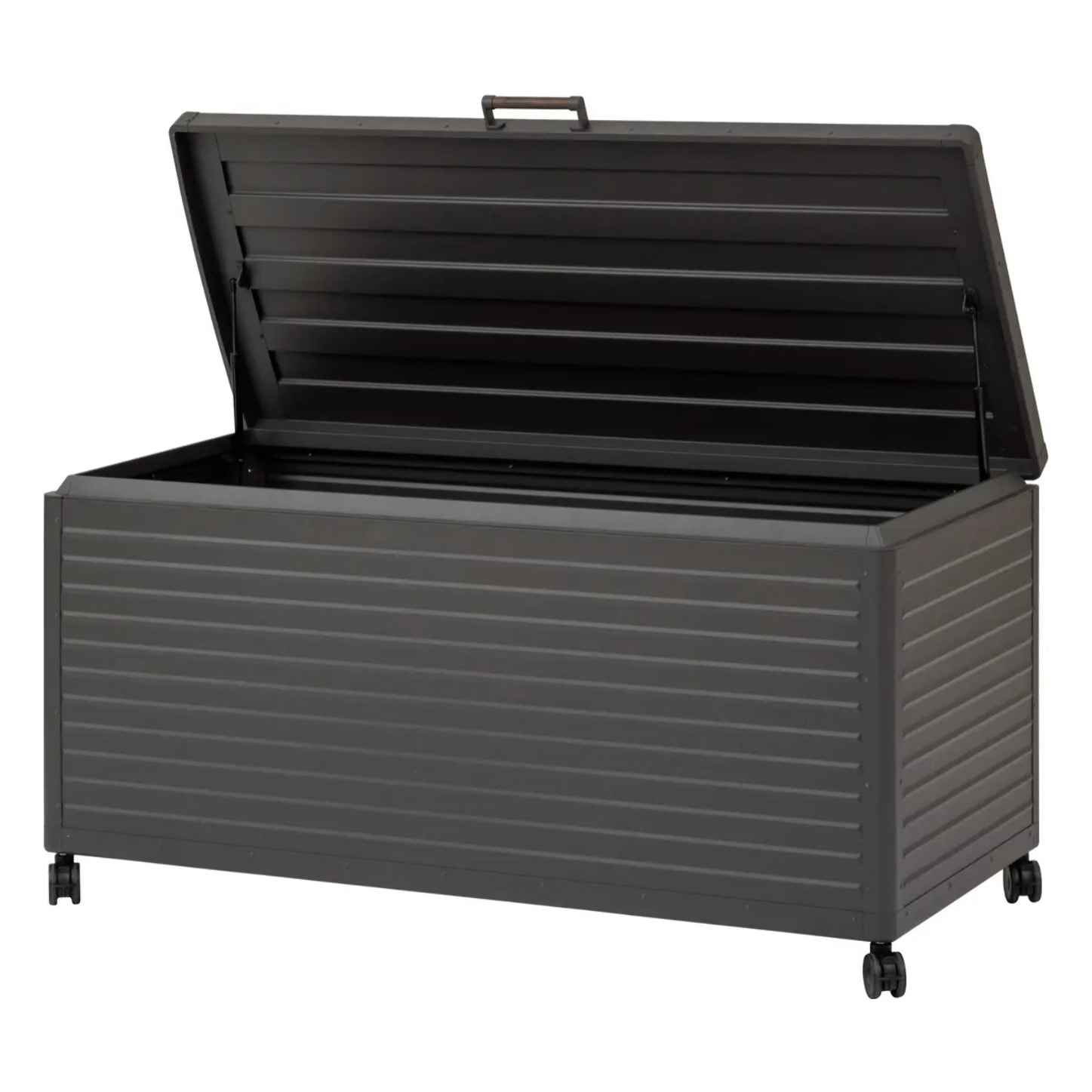 Coffre de rangement "Edenio" graphite L 182,2 x 78 x 89,4cm en aluminium 1070 L