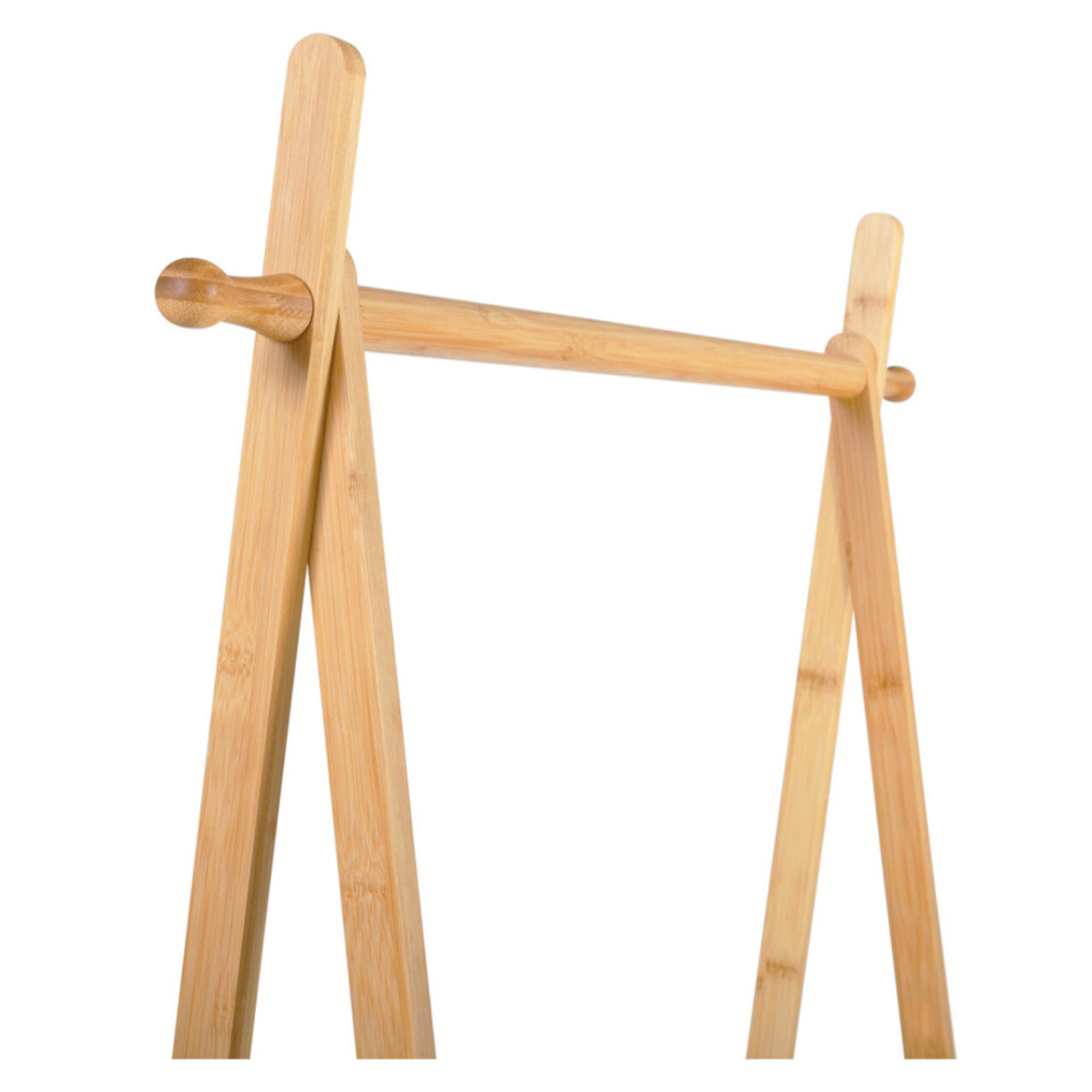 Portant pliable à vêtements Maya en bambou